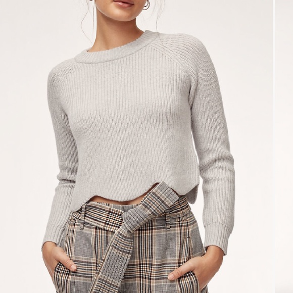 Aritzia Sweaters - Aritzia Sardou Sweater. Heather Birch (grey). XS